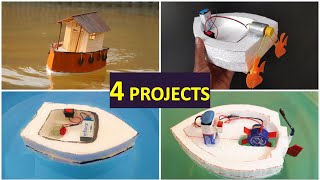 4 Easy DIY DC Motor Boat Projects - 2024