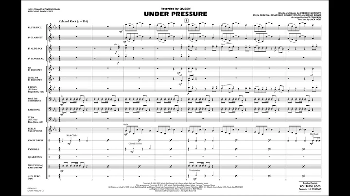 Under Pressure arranged by Matt Conaway