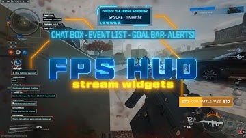 Call of Duty FPS HUD Stream Package — Tactical Neon Overlays for OBS, Twitch & YouTube