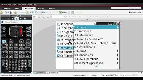 Defining Scalar Resolute and Vector Resolute on TI Nspire CX CAS