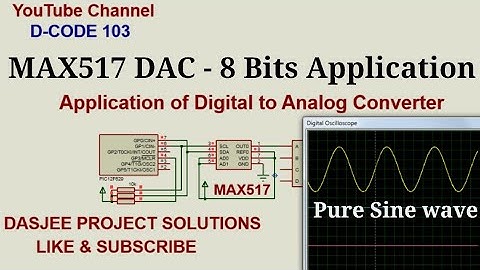 MAX517 DAC Application in sine wave generator