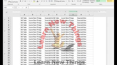 How to Insert Watermark in MS Excel (Image & Text)