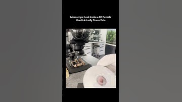 Microscopic Look Inside a CD Reveals How It Actually Stores Data