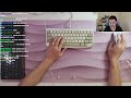 VOD: DK1-TKL Build Stream/Featuring modded Gateron Sage switches and DCS Richat Keycap Set