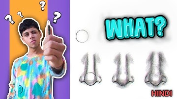 HOW To Draw Nose Using This Simple Technique | Mahesh Artworks