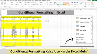 Full How To Use Conditional Formatting Excel #conditionalformattinginexcel Update