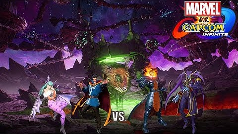 Doctor Strange & Morrigan vs. Dormammu & Jedah | Marvel vs. Capcom: Infinite