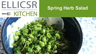 Spring Herb Salad @ELLICSRKitchen