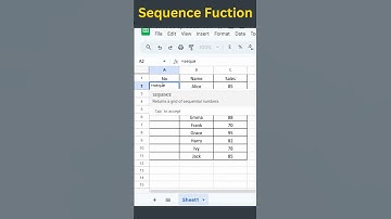 Sequence formula in Excel | Fill number quickly #excel #spreadsheet  #spreadsheetmagic