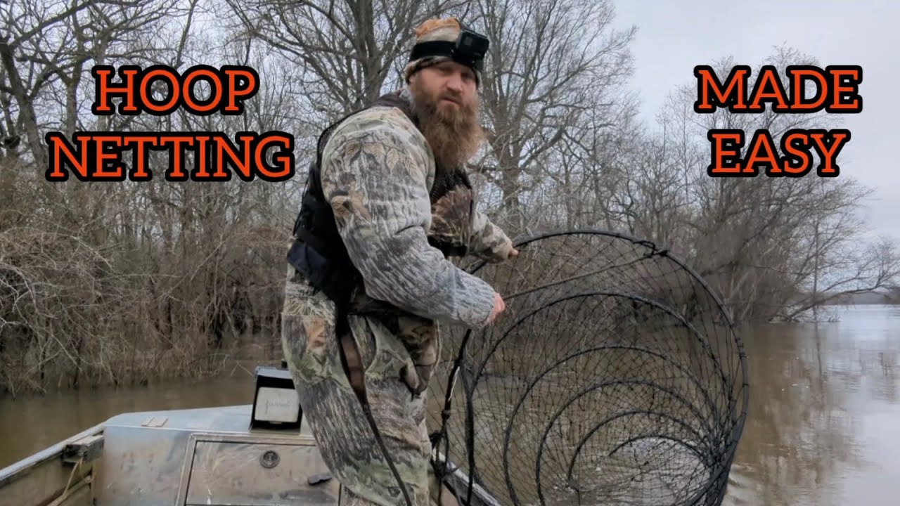 HOOP NETTING MADE EASY: Set Up and STEP by STEP Guide to Setting Out  CATFISH Nets !!! 