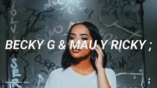 Becky G ft. Mau y Ricky - Me Acostumbré (Letra/Lyrics)