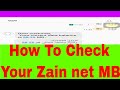 Internet MB Check - Zain Internet MB Check