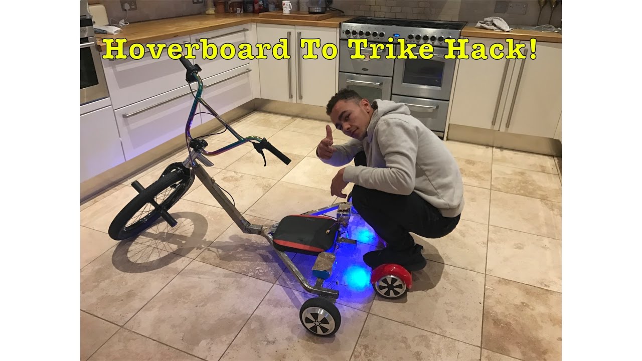 A ELECTRIC TRIKE FROM A HOVERBOARD *WORLDS FIRST* - YouTube