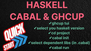 Haskell Cabal quick start #1 with GHCup