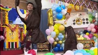 Kunsang Rangdak and Yeshe Tsomo Tibetan dance on Tenzin Dugdak Ngawang’s first birthday 27/4/2023 Za