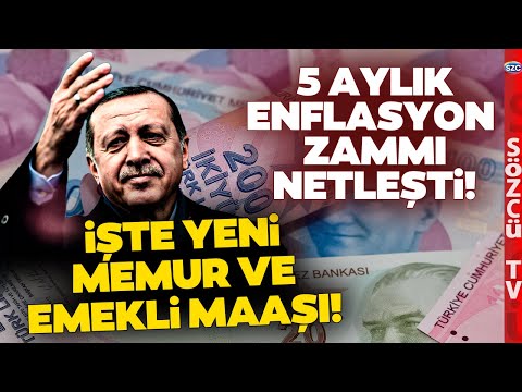 Memur ve Emeklinin Son Zam Oranları Ortaya Çıktı! İşte 5 Aylık Enflasyona Göre Yeni Maaşlar