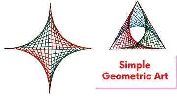 How to create parabolic curves using straight lines | Inspired by String Art | Free Worksheets