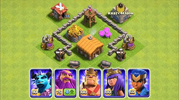 Every Single Hero VS Every Max TownHall | Clash of Clans