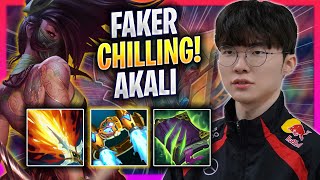FAKER CHILLING WITH AKALI! - T1 Faker Plays Akali MID vs Vladimir! | Season 2024