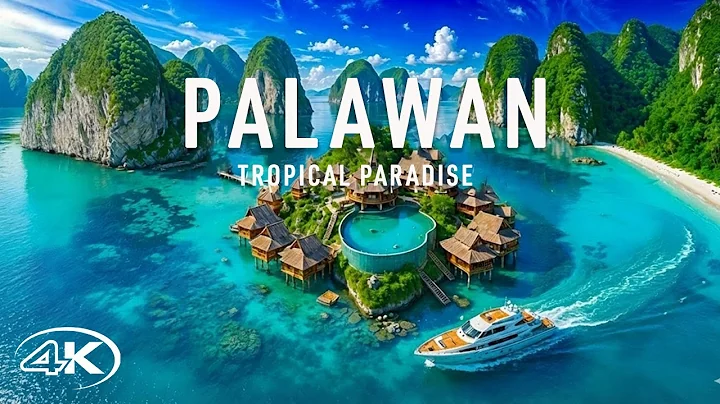 PALAWAN 4K ⛵ Tropical Paradise & Stunning Coastlines Aerial Views - VIDEO 4K UHD