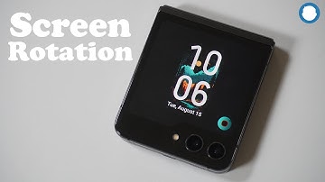 How to Enable/Disable Screen Rotation Options On Samsung Galaxy Z Flip 5