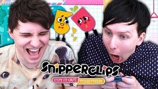 THE GAME THAT WILL DESTROY YOUR FRIENDSHIP - Dan and Phil play: Snipperclips