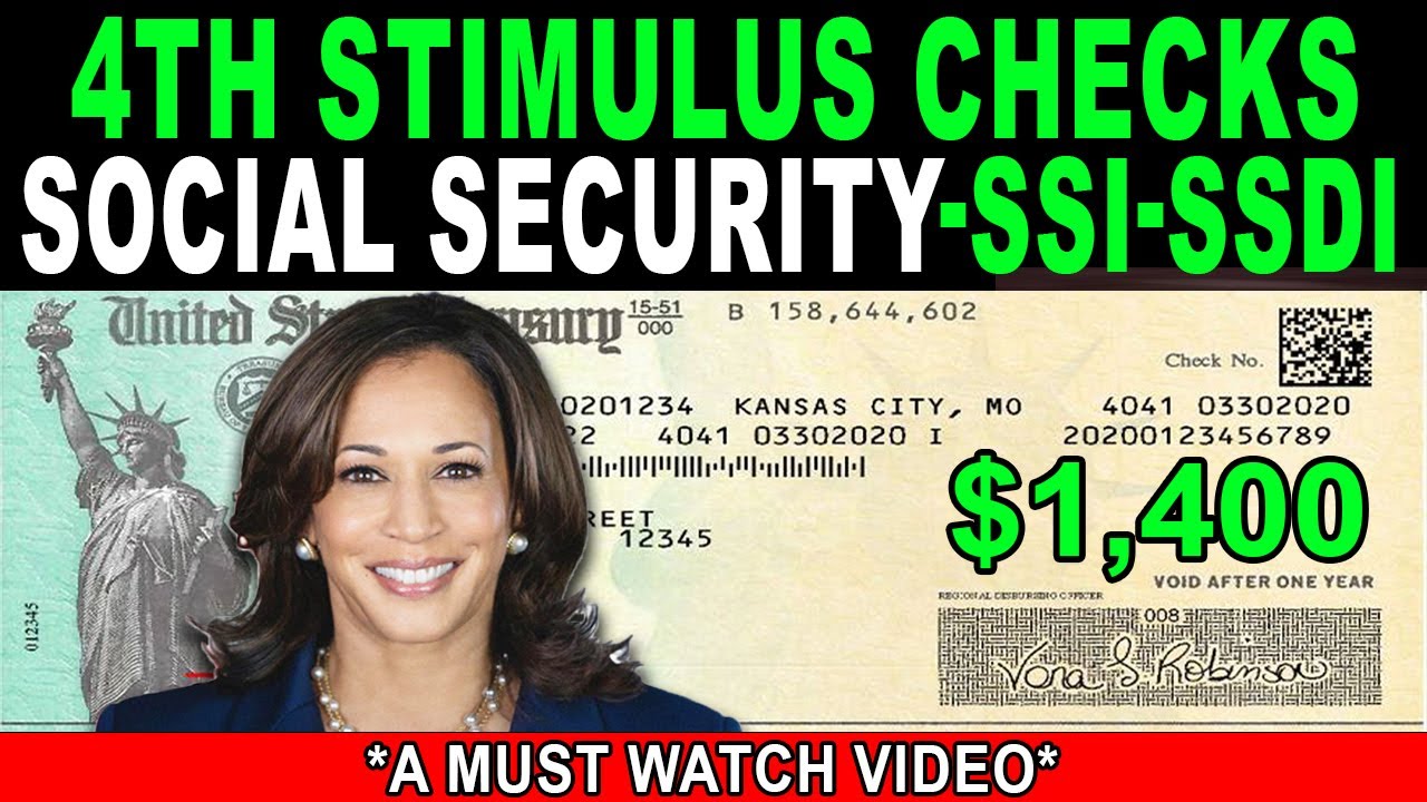 1,400 4th Stimulus Checks For Seniors, SSI, SSDI, Social Security