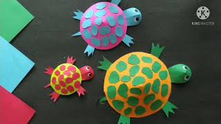 طريقة عمل سلحفاة من الورق ، How to make a turtle out of paper