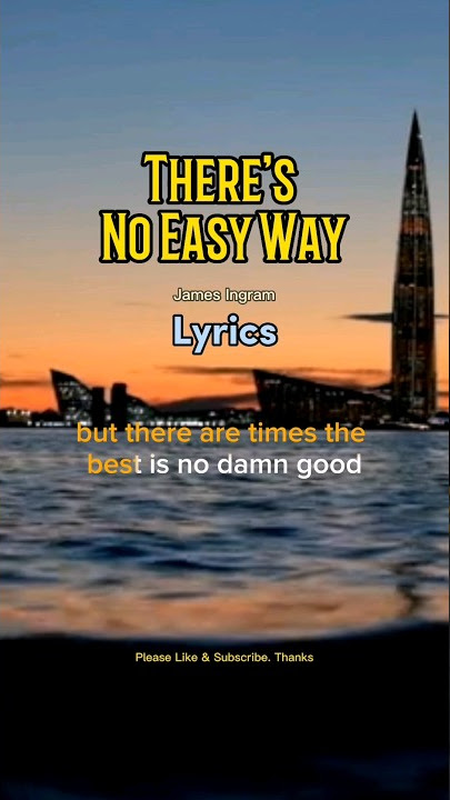 There's No Easy Way - James Ingram #shorts