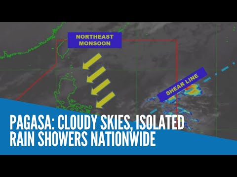 Pagasa: Cloudy skies, isolated rain showers nationwide