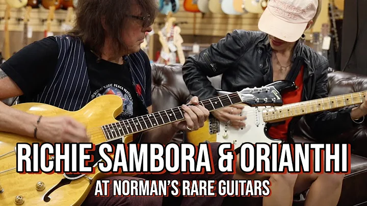 Richie Sambora and Orianthi visits Norman's Rare G...