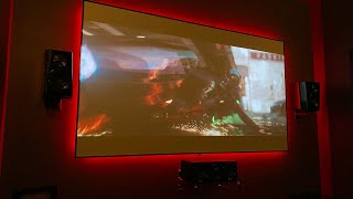 SVS Ultra 7.1 SI Zero Edge Pro and 4K Epson Theater Room Walkthrough