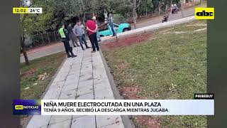 Piribebuy: niña de 9 años murió electrocutada en una plaza