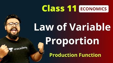 Law of Variable proportion class 11 Economics Term 2 micro economics | commerce king