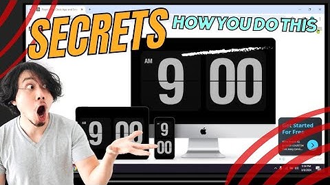 How to create an Flip clock screen saver | clock desktop computer