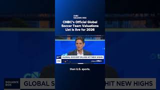CNBC's Official Global Soccer Team Valuations List is live for 2026