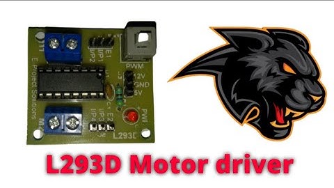 How to use L293D motor driver || Motor driver test || MrTony