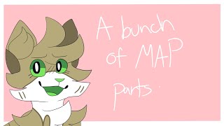 A bunch of map parts