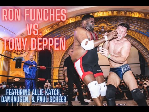 Ron Funches’ debut match at GCW against Tony Deppen. Ft. Paul Scheer, Allie Katch, and Danhausen!