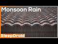 Monsoon rain on a tile roof  rain sounds for sleeping studying or meditation 10 hours lluvia