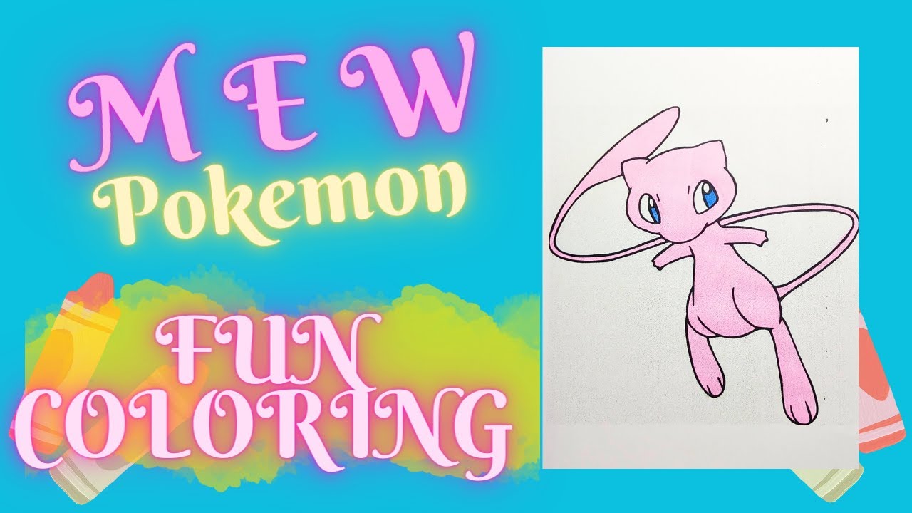 mew pokemon coloring page – Having fun with children