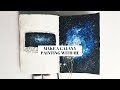 create a galaxy painting with me (acrylics + gouache) 🌙