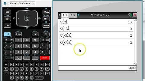 FT #8 Inverse Functions & Composition of Functions on the Nspire