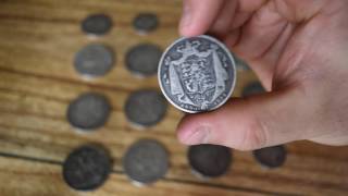Showing off my old UK coins - 200 year old silver coins!