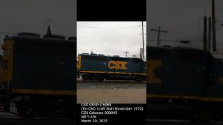 Echoes Of Chessie System: CSX GP40-2 (Ex-C&O) And Caboose In The Rain
