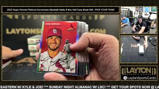 2023 Topps Chrome Platinum Anniversary Baseball Hobby 6 Box Half Case Break #39