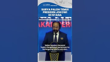 Seusai Reshuffle Kabinet, Surya Paloh Temui Jokowi di Istana, Apa yang Dibahas?