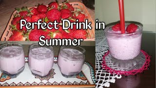 Strawberry shake  ? Perfect Drink in Summer. #yummydrinks #yummy #shortvideo #shorts@yarisvlog02