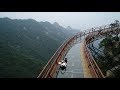 Cliffside glass walkway 2,000 meters above sea level, in Shaanxi, China