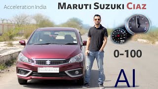 Maruti Ciaz 2019 | 0-100 with GPS | Acceleration India | Diesel